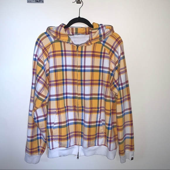 Plaid bape hoodie - Picture 1 of 4